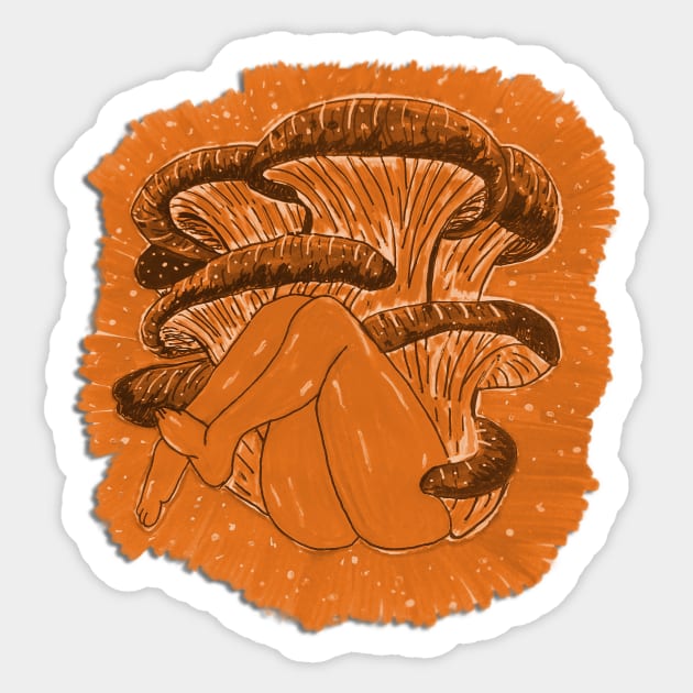 rusty orange  legs Sticker by Sagansuniverse